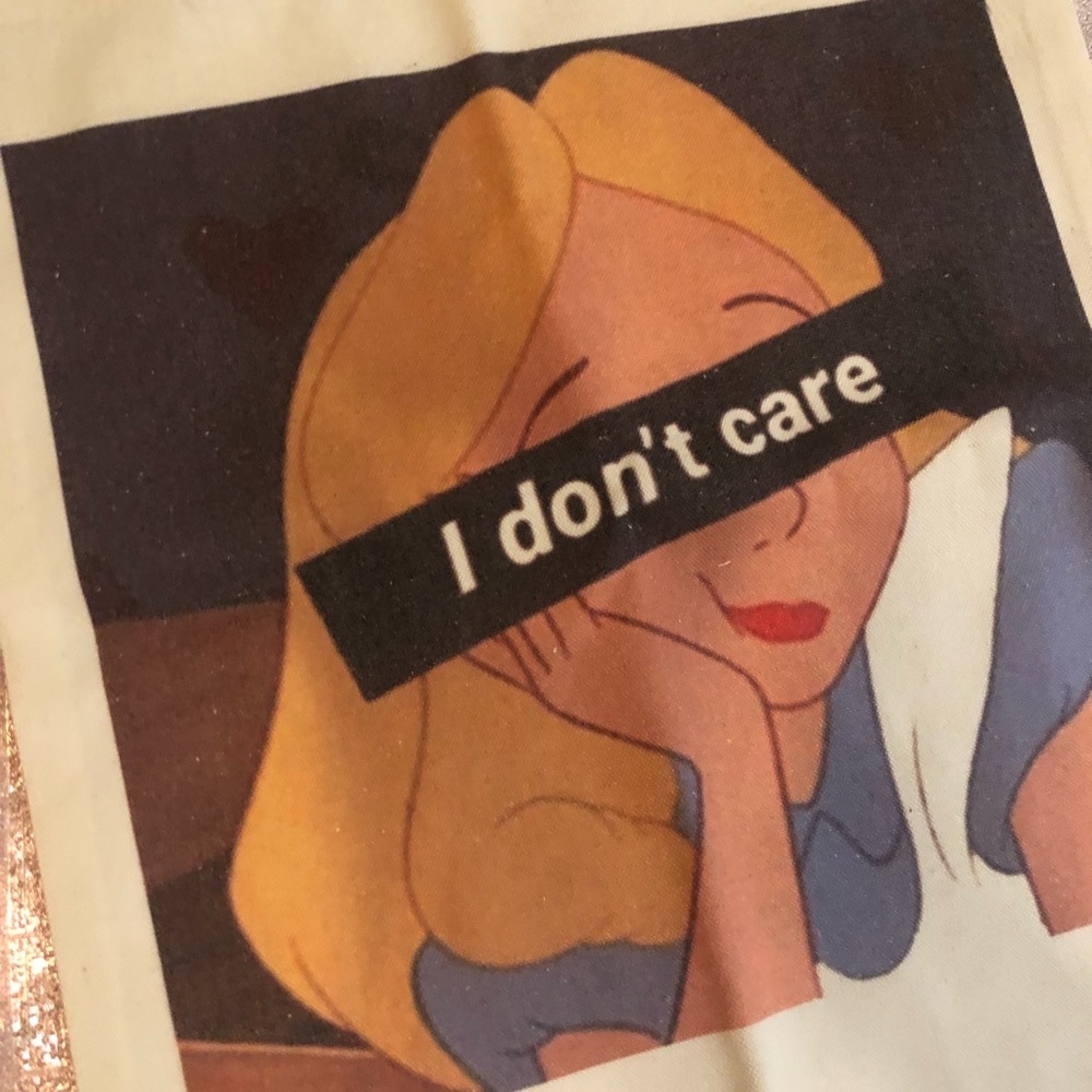 Tote bag canvas modern Alice and wonderland - Picture 3 of 6